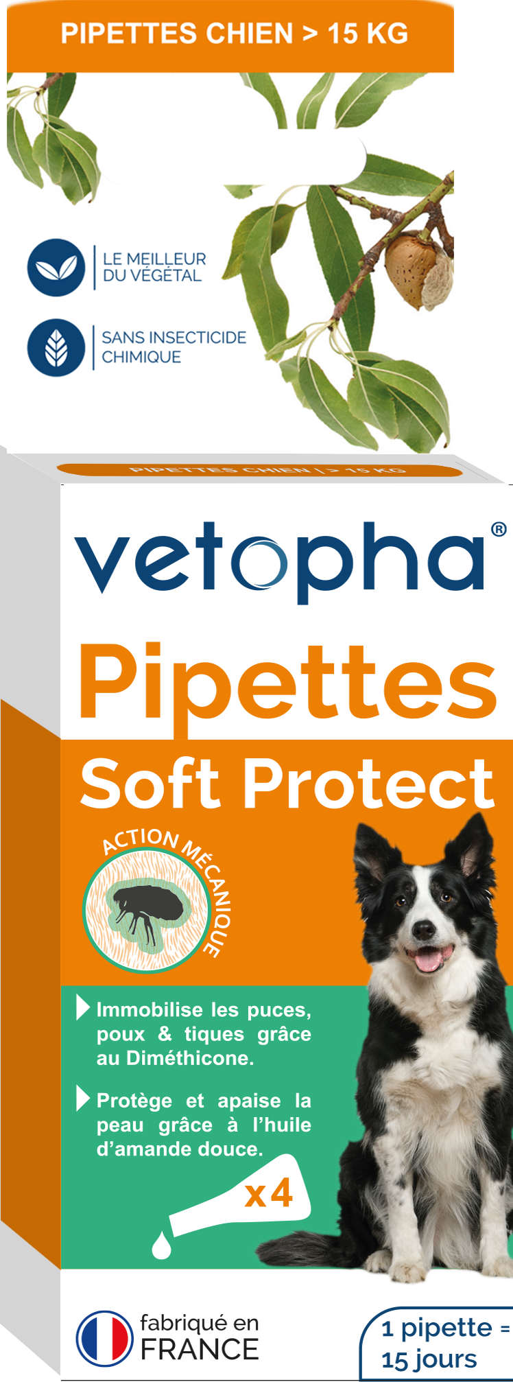 VETOPHA pipettes soft protect chien