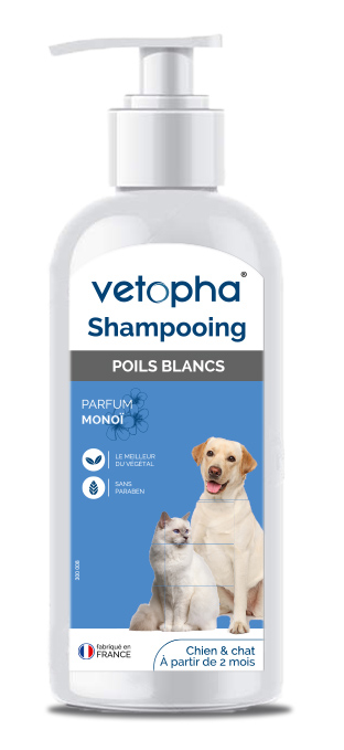 VETOPHA - Shampooing POILS BLANCS - 3D